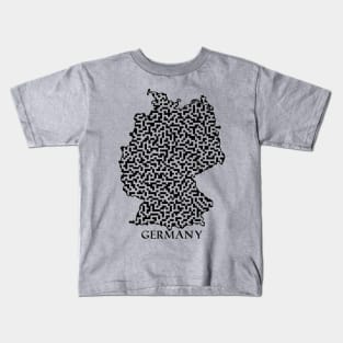 Germany Outline Maze & Labyrinth Kids T-Shirt